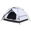 Dome Camping Tent for 3 Persons White Blackout Quick Release