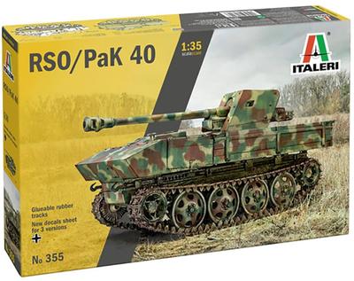 PLATZ Italeri WWII Немецкая противотанковая самоходная установка Pak RSO Пластиковая модель IT0355 1/35 7,5 см 40/4 (танк)