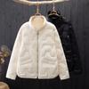 Light Down Cotton Jacket Female Short Winter New Shiny Stand-up Collar Fashion Cotton Clothes Small Ladies Winter Jacket