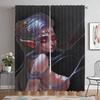 Blackout Kitchen Curtains Child Room Female Elf Living Room Curtain Curtains for Bedroom Shades Halloween Decoration Partition