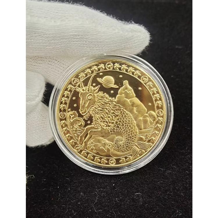 Двенадцать памятных медалей «Созвездие» Золотые монеты «Зубная фея» 12 поделок по знаку зодиака Европейские и американские монеты Монеты «Созвездие счастливого стража»