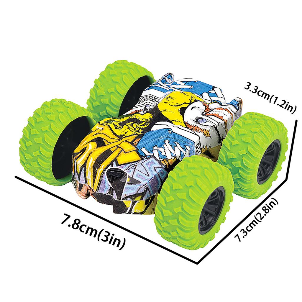 Инерционная двухсторонняя трюковая машина, внедорожная модель автомобиля, детская игрушка в подарок