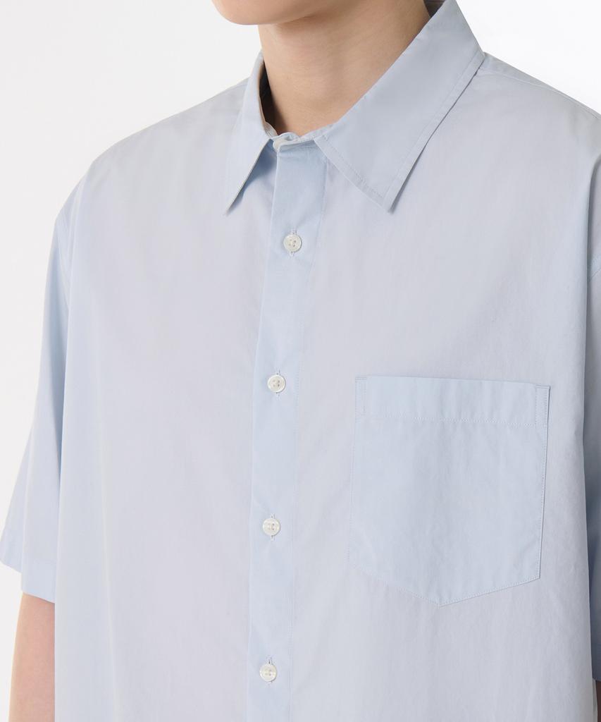 MUSINSA STANDARD Relaxed Soft Poplin Short Sleeve Shirt [Sky Blue]