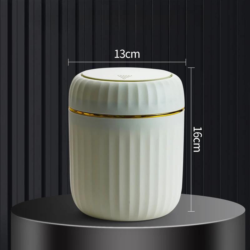 Мини-корзина для мусора с крышкой, органайзер для мусора, ящик для хранения на офисном столе в спальне, изготовленная из прочного пластика для дома