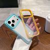 Простой и прозрачный корпус-бампер 3-в-1 конфетного цвета, подходит для iPhone16Pro Max Apple 17 мобильного телефона 14/15.