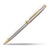 Cross Coventry Refillable Ballpoint Pen In Gift Box for Everyday Use Medium Black Polished Chrome Gold - Point, Ink, &
