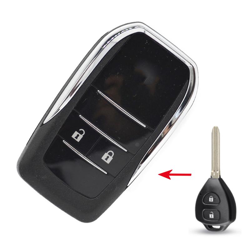 Upgrade Modified Flip Key Shell Cover 2/3/4 Buttons for Toyota RAV4 Corolla Camry Avalon Venza Yaris Remote Key Replacement Hou