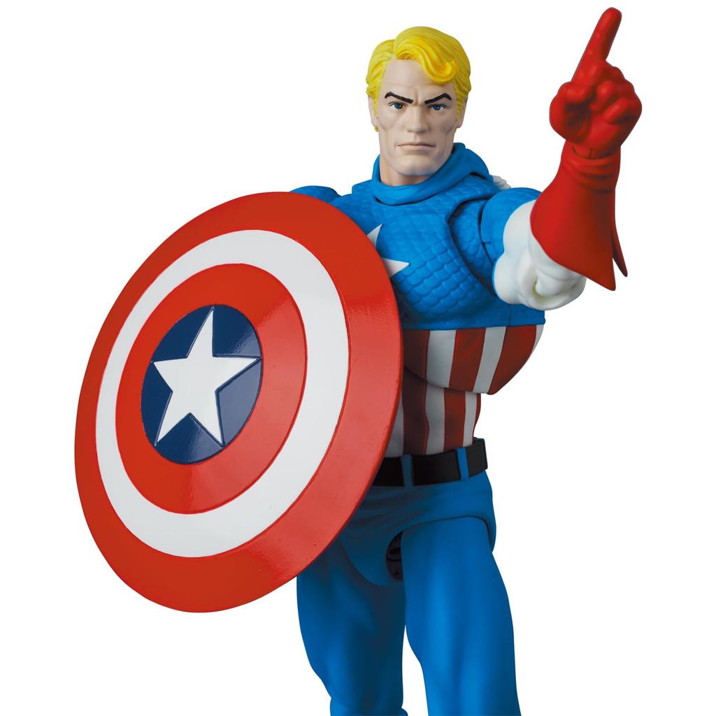 MAFEX CAPTAIN AMERICA Капитан Америка высота 160 мм окрашенная фигурка №217 (КОМИКС Вер.) приблизительно. Немасштабируемый