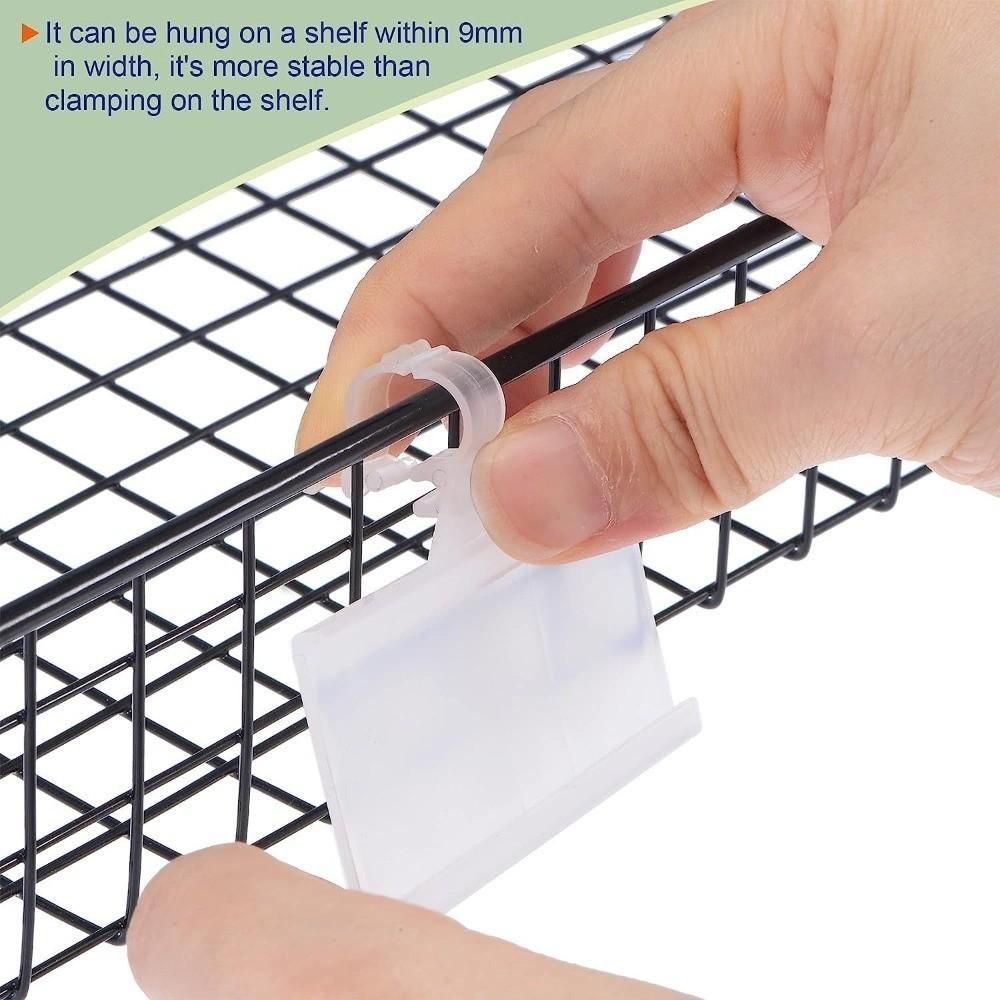 10Pcs Snapon Lockon Label Holder Plastic Sign Card Holder Price Tag Holder Retail Store Display