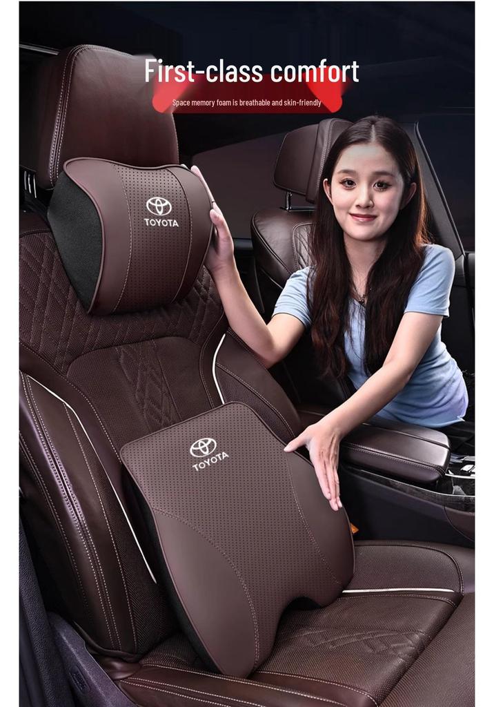 Подушка для подголовника и поясничной поддержки Toyota для Camry, Highlander, Corolla, RAV4, Levin