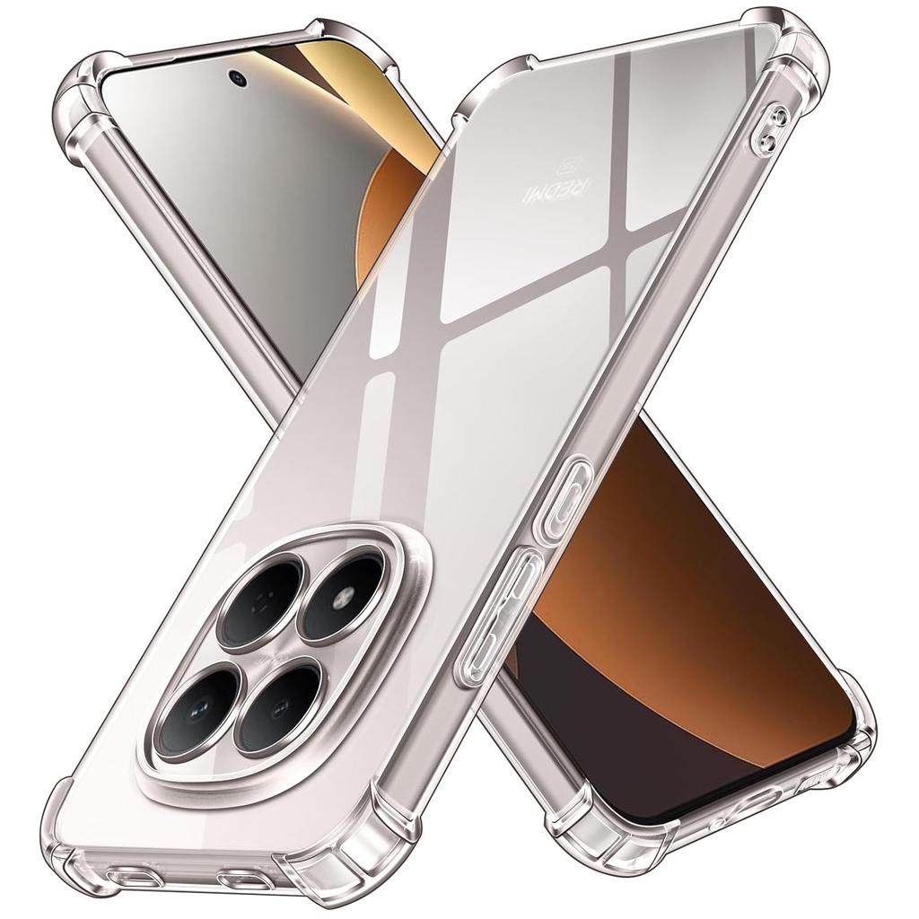 Four-Corners Shockproof Transparent TPU for Xiaomi Redmi Note 15 Pro 5G Pro+ Plus Note15 4G Protective Cover Shell Coque Fundas