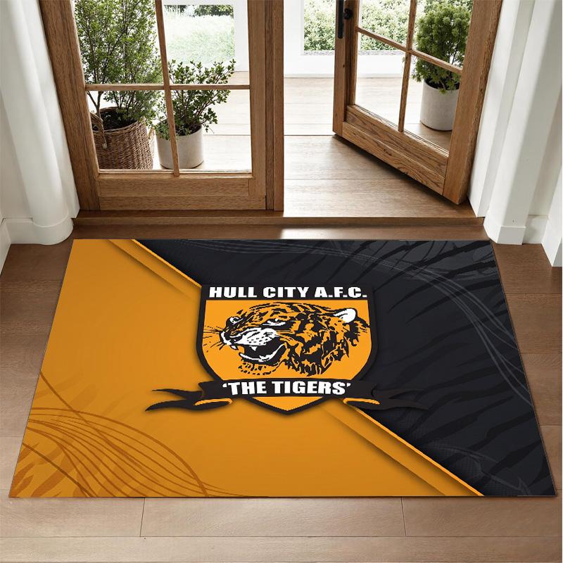Hull FC Design Crystal Velvet Rug Soft Decorative Mat for Bedroom Entrance