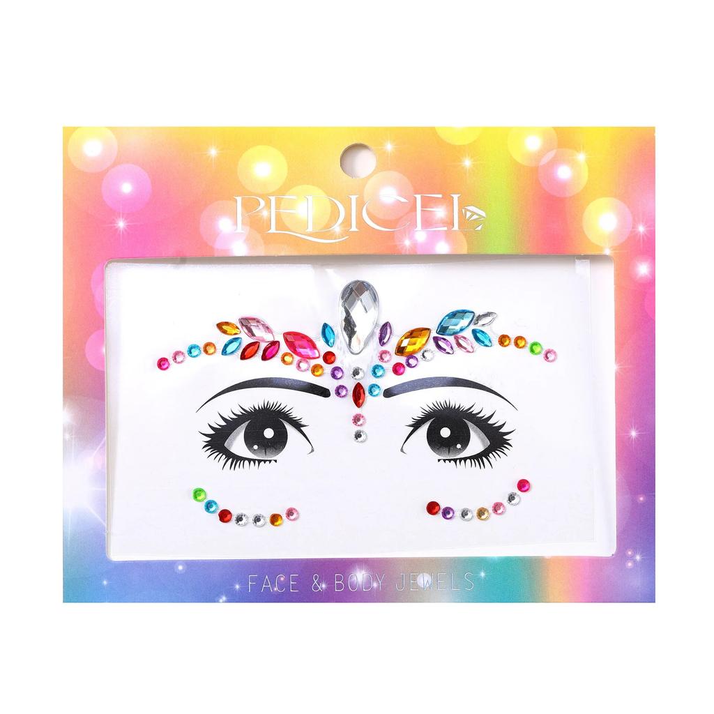 Colourful Kids Makeup Face Stickers Crystal Diamonds Gemstones Girls Women Holiday Glitter Party Self Adhesive Eye Face Tattoos
