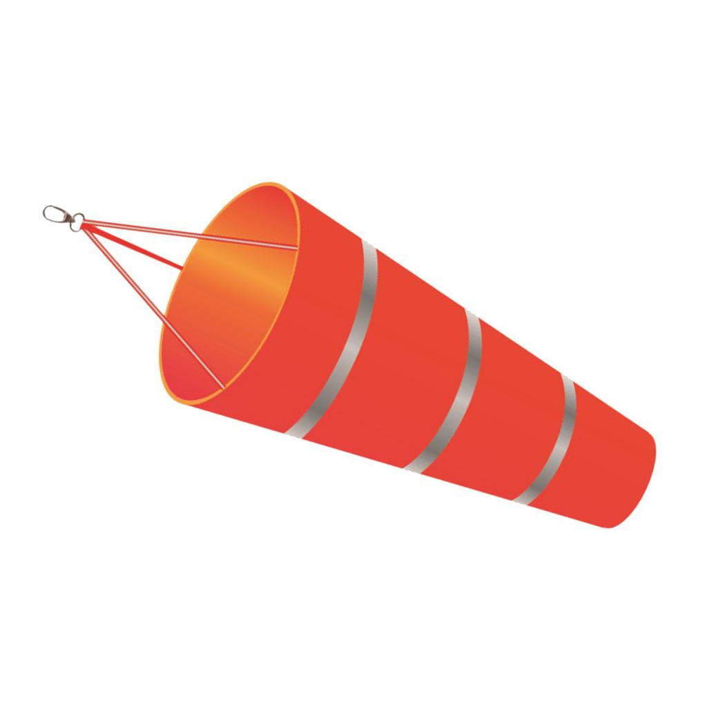 Reflective Plastic Windsock Outdoor Wind Direction Flag with Fluorescent Belt Wind Sock for Garden or Patios Decoration