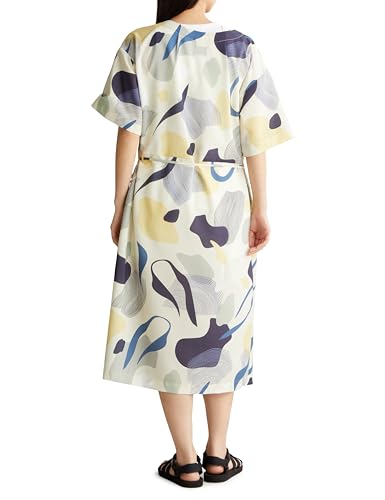 Helly Hansen Women's Short Sleeve Marine Resort Print Dress, Size S/S, HW32425, Beige, Medium