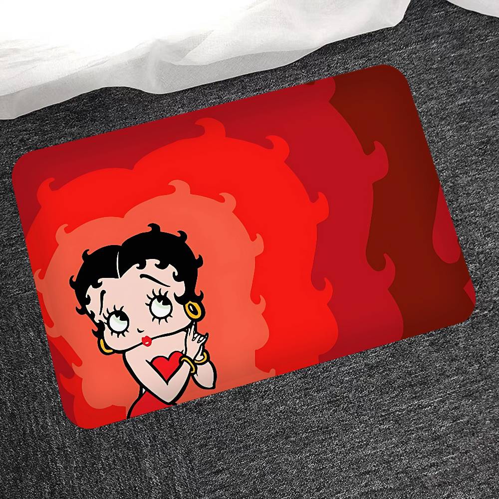 B-Betty Girl B-Boops Door Mat Washable Non-Slip Living Room Sofa Chairs Area Mat Kitchen Doormat Area Rug