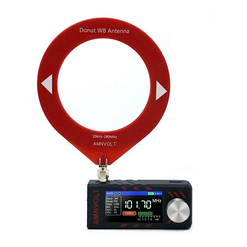 Новое обновление SI4732 0,5-108 МГц Мини карманное радио 1,9-дюймовый IPS экран КВ СВ ДВ УКВ радио с антенной Всеволновый радиоприемник