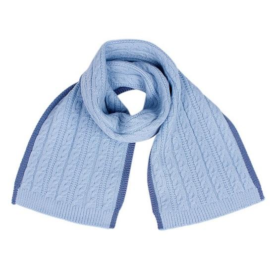 Набор из 3 предметов: детская шапка, шарф, перчатки, однотонный, с текстурой «косичка», украшение плюшевым помпоном, шапка, длинный шарф, перчатки, эластичные зимние аксессуары