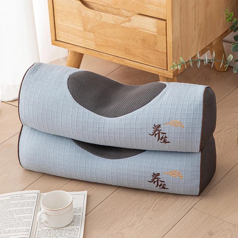 Подушка для здоровья из чистой гречневой лузги, трикотажная хлопковая подушка для защиты шеи, жесткая подушка для одного человека для студенческих общежитий