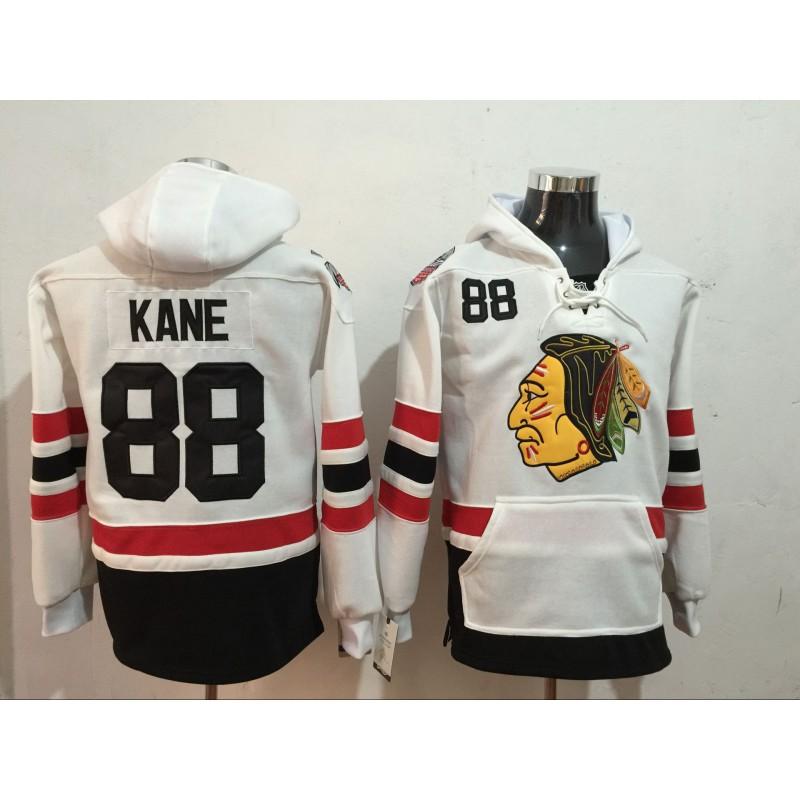 Mens Fleece-Lined Hooded Ice Hockey Sweatshirt With Embroidered Winter Sportswear Team Practice