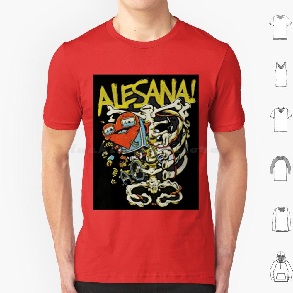 Alesana 12 T Shirt Big Size 100 Cotton Alesana Skeleton Heart Scene Emo Scenemo Punk Band Post Hardcore Hardcore Goth Gothic