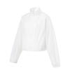 Li Ning Womens Fitness Series Loose Long Sleeve UV Protection Sun Jacket Women Jackets Standard-White AFDU586-1