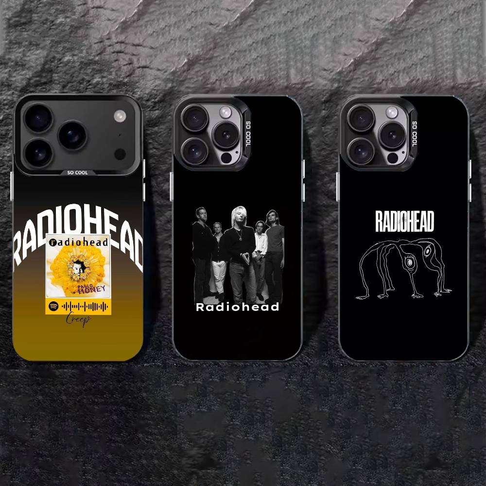Классический чехол для телефона R-Radiohead Rap Band для iPhone 17,16,15,14,13,12,11 Plus,Pro Max,XS,Цветной серебристый чехол для телефона