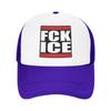 FCK ICE  Сетчатые солнцезащитные шляпы  Мужские взрослые с принтом Хип-хоп кепки Весенняя мода Уличные Дышащие бейсболки для зала