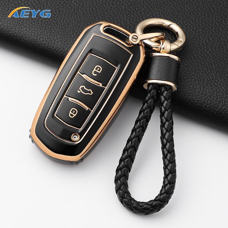 Чехол-обложка из ТПУ для автомобильного ключа Geely Emgrand 7 Gx3 Atlas Gs Nl3 Gili Emgrand 7 Ex7 Gt Gc9 Защитный корпус Аксессуары для брелока