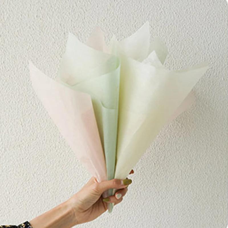 40 шт., молочная хлопковая папиросная бумага, оберточная бумага для цветов, сделай сам, букет ручной работы, поделки, упаковка подарков, товары для свадебной вечеринки