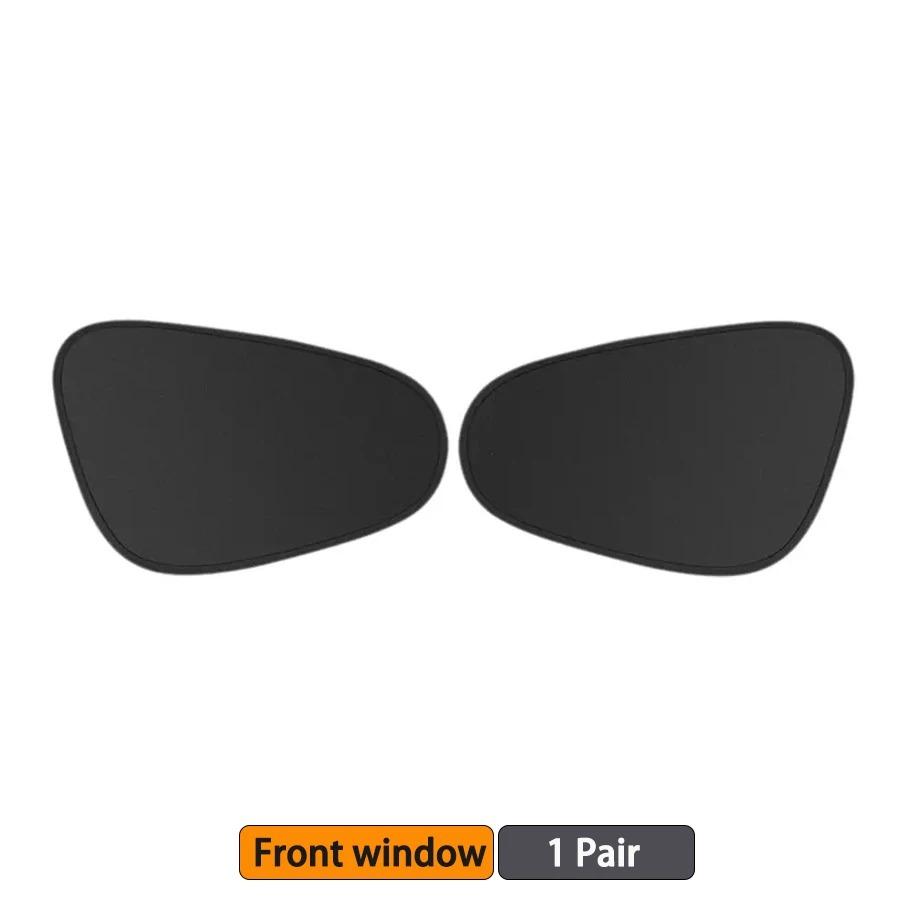 1 комплект самоклеящаяся шторка-солнцезащитный козырек на боковое окно автомобиля, солнцезащитный козырек для автомобиля, внутренняя электростатическая адсорбция, боковая шторка, экран для защиты от жары, защита от бликов