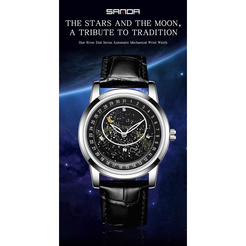 SANDA New Watch Full Machinery and Fashion Trends Rotating Dial Men's Watch