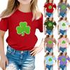 Улица. Футболки для мальчиков и девочек на День Святого Патрика Детский топ с принтом для мальчиков и девочек с коротким рукавом