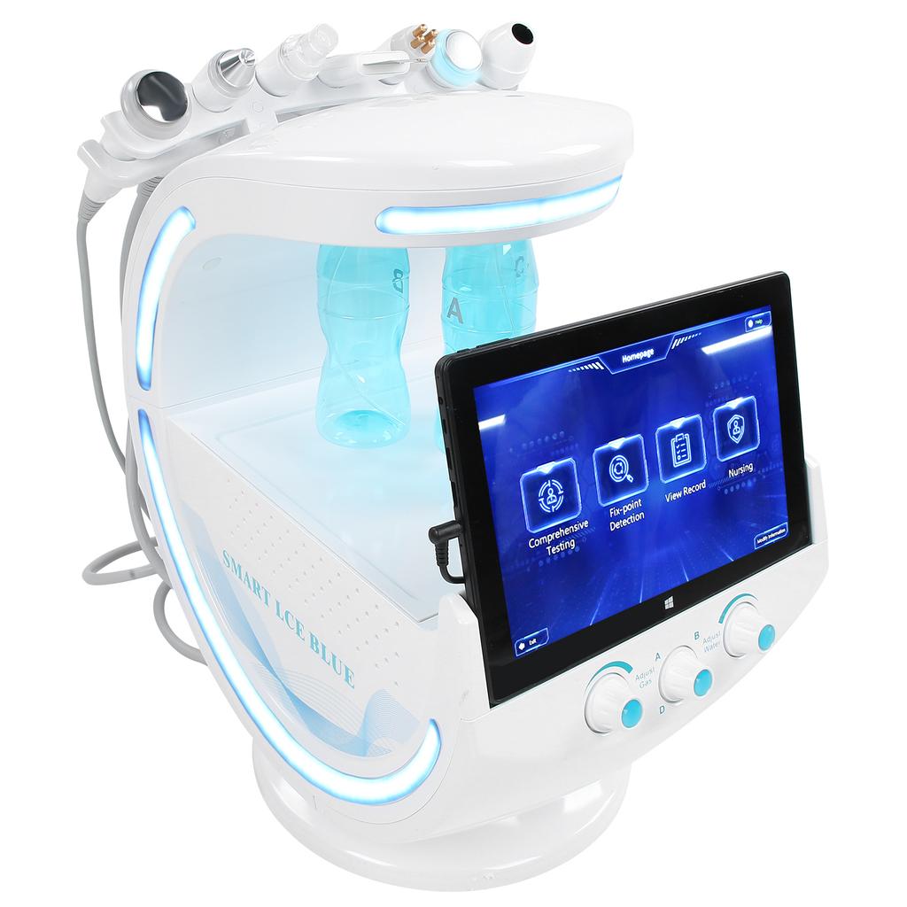 Multi Functional Skin Detection Beauty Machine Small Bubble Skin Scrubber Machine