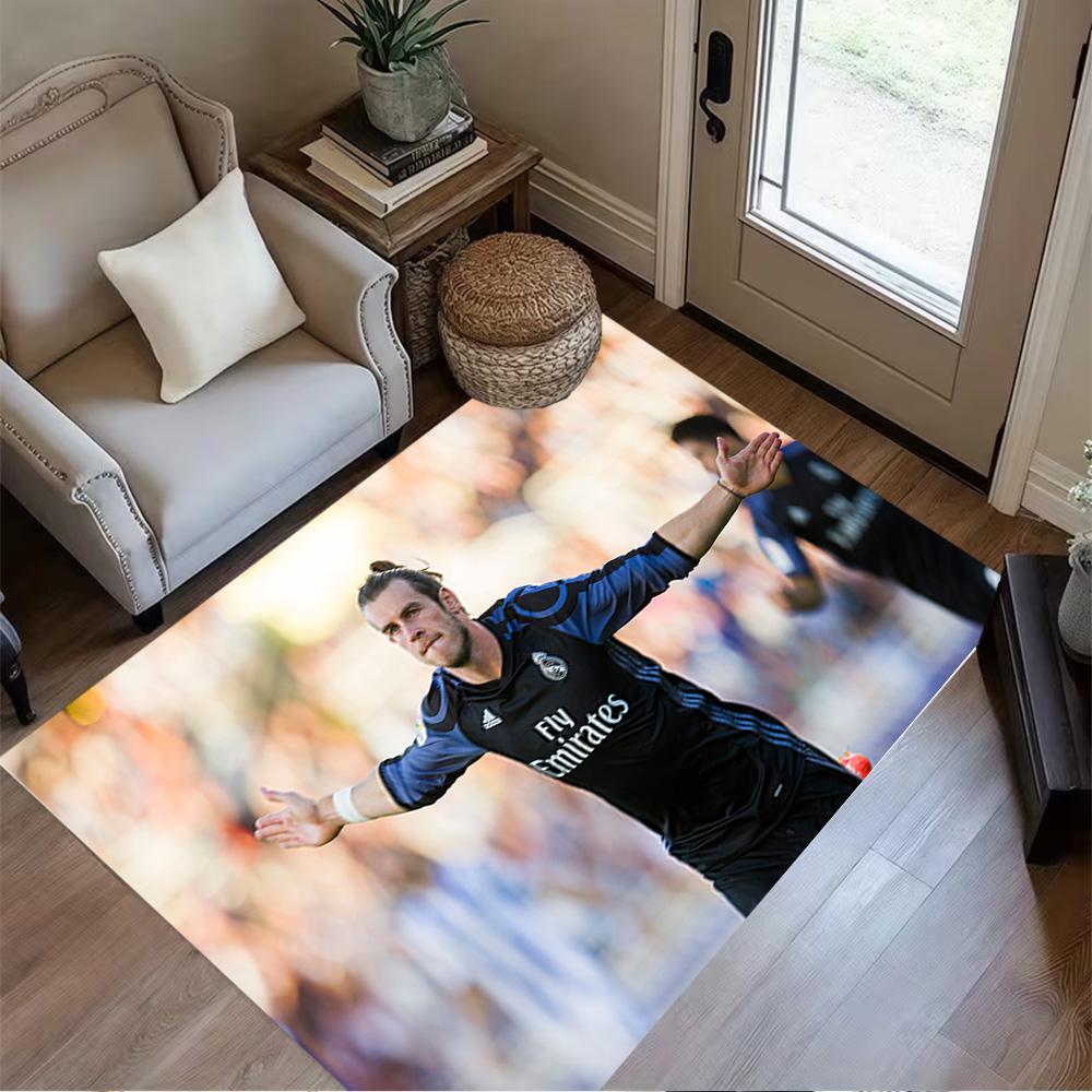 Football Player Session Floor Mat Perfect for Entryway Balcony Study room Outdoor Antislip Carpet Office home decor Spiritual Gift