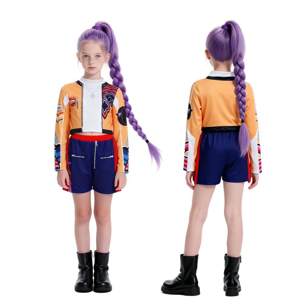 K-POP Demon Hunter Girl Group Cosplay Costume for Kids - Superstar Rumizzoi Collection