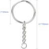 Jewelry DIY Blank Split Metal Keyfob Key Ring Keychain Pendant Holder