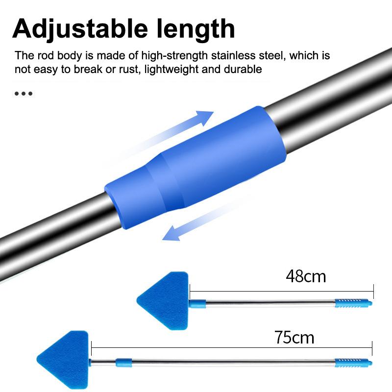 1/2 шт. фильтры для чистки аквариума, щетка для чистки аквариума, щетка для чистки стекла, длинная ручка, регулируемая щетка для чистки