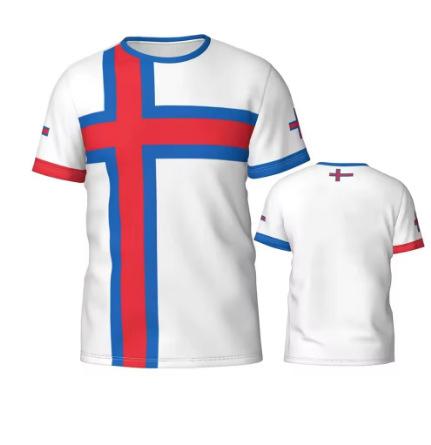 Faroe Islands Flag 3D T-Shirts, Men's and Women's T-Shirts Team Clothing Football Fan Gifts