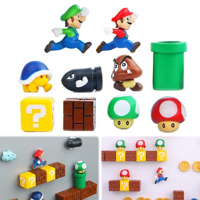 AAGWW Холодильник 3D Холодильник Мультяшный Аниме Магнитные Креативные Украшения 3D Магниты на Холодильник Всего 10 Магнитов, Магниты, Магниты, Листы,