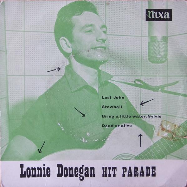 7inch Record LONNIE DONEGAN'S SKIFFLE GROUP - Lonnie Donegan Hit Parade NEP24031 Pye Nixa 1956 UK Folk Used