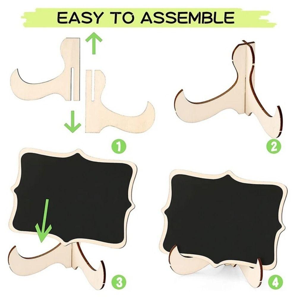 10pcs Wooden Mini Chalkboard Signs Creative Small Chalk Board Wedding Place Cards Party Supplies
