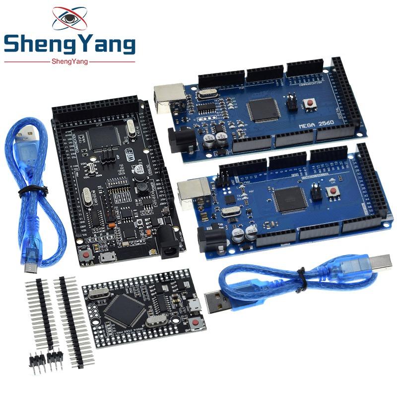 Mega2560 ATMEGA16U2 / Pro Mini MEGA 2560 Mega+WiFi R3 ATmega2560 CH340G Для Arduino UNO R3 Плата разработки WeMos ESP8266