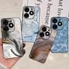 For Tecno Spark GO 2024 2023 2022 Case Soft TPU Silicone Clear Bumper Coque BG6 BF7n KG5 Fundas Marble Space Man Dragon Etui