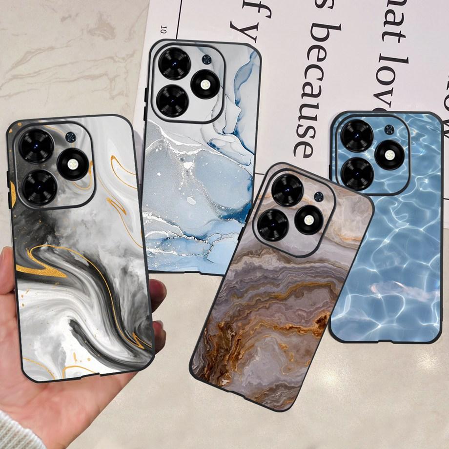 For Tecno Spark GO 2024 2023 2022 Case Soft TPU Silicone Clear Bumper Coque BG6 BF7n KG5 Fundas Marble Space Man Dragon Etui