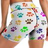 Sexy Ladies Tight Fit Short Pants Yoga Pants Pattern Print Women's Shorts Fashionable Casual Wear Comfortable Cycling Pants
