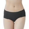 Gunze KL2071 Kirei Labo Seamless Cotton Blend Half Size M Women's Shorts, Black,