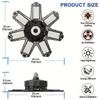 3/5/7 Adjustable Panel LED Garage Light 6500K E26/E27 Screw Deformable Ceiling Lighs Night Lamp for Workshop Warehouse Shop