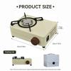 2000W Portable Gas Stove Card Stove Outdoor Camping Cassette Stove Burner Picnic Barbecue Cooking Card Magnetic Stove Gas Tan