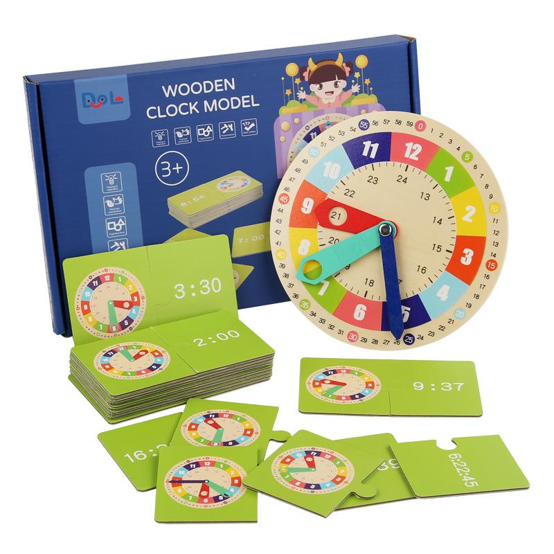 Clock Model Mathematics Kindergarten Clock Teaching Aids Children Primary And Secondary School Students Time Cognition Learning Toys